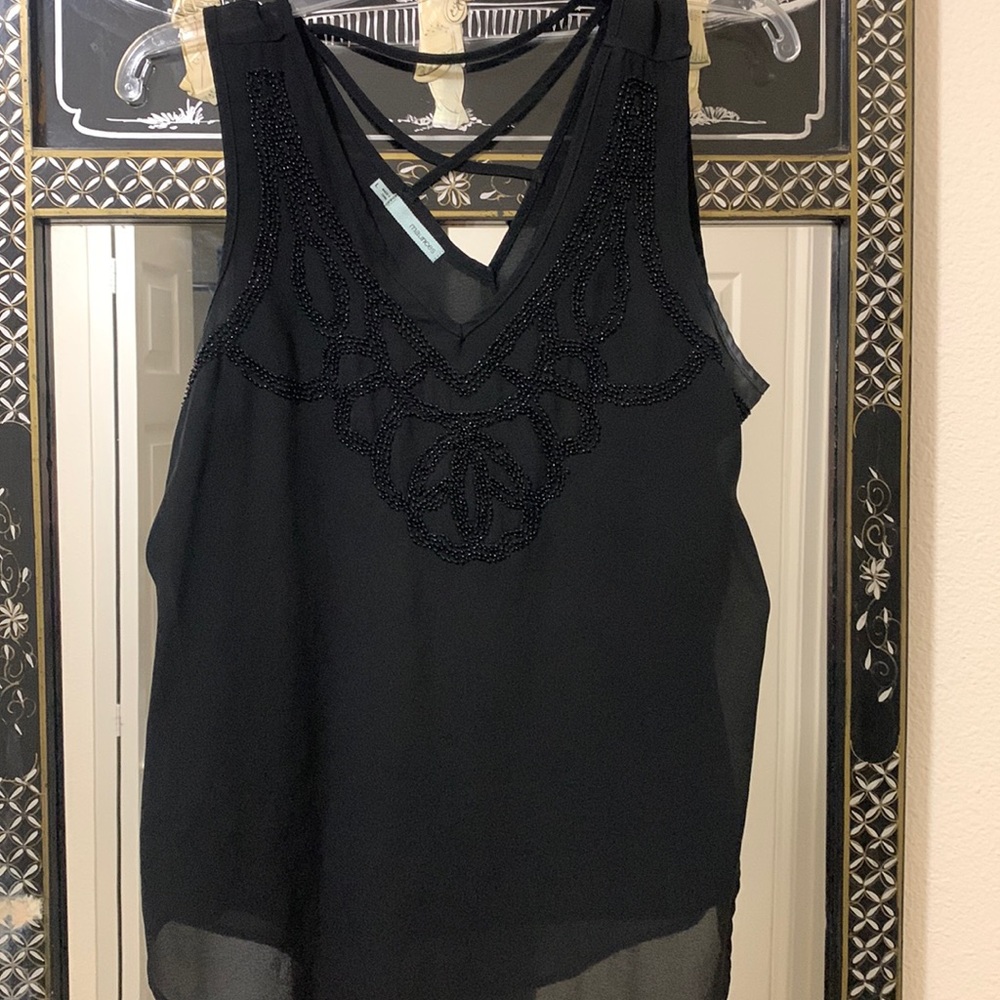 Women’s black dress tank top